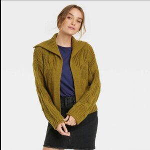 Open Layering Cardigan in Green by Universal Thread